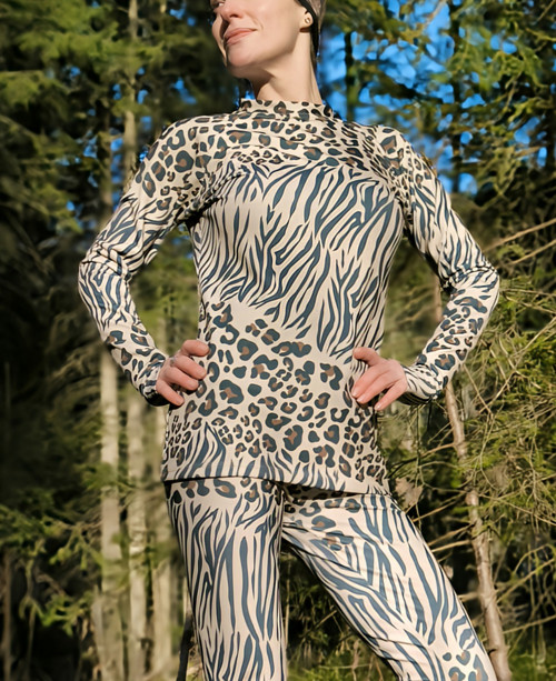 Zebropard - Termo top beige