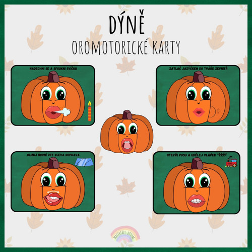 Dýně, oromotorické karty — foto 1
