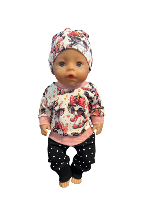 Oblečko pre Baby Born 43 cm - jednorožec