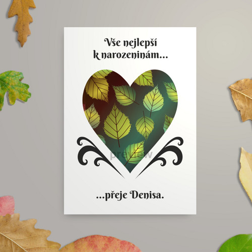 Tajemné nejen podzimní listí přání - bříza