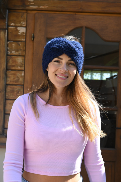 Čelenka alpaka bouclé
