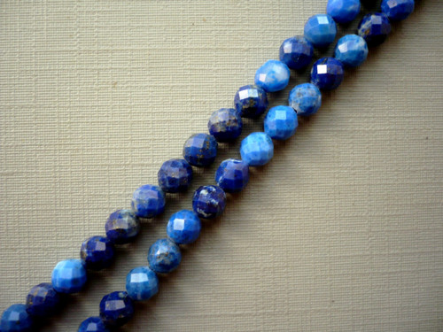 Vrt. 5 mm - lapis lazuli FASETOVANÝ, 2 ks