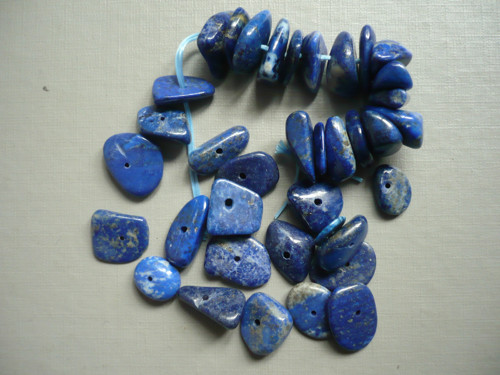 Vrt. korálky - lapis lazuli 14 mm, 2 ks — foto 1