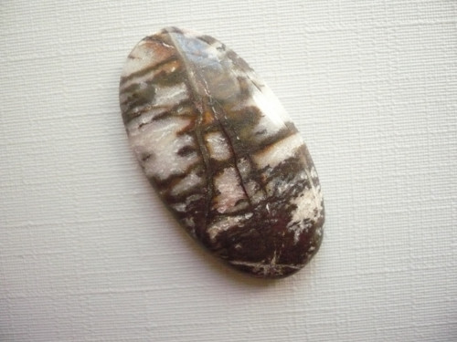 Kabošon - jaspis zebra 34 mm, č.5A