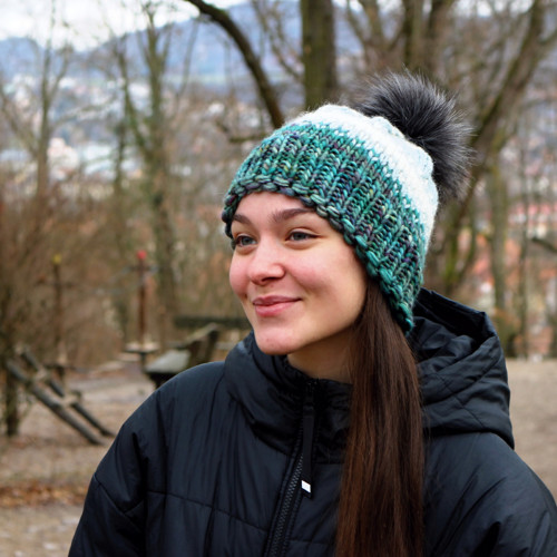 Čapule chunky merino/alpaka "Arktida"