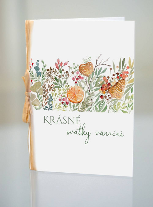 Vánoční přání Provoněné Vánoce s textem Krásné...
