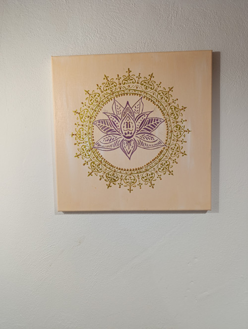 Mandala s lotosovým květem