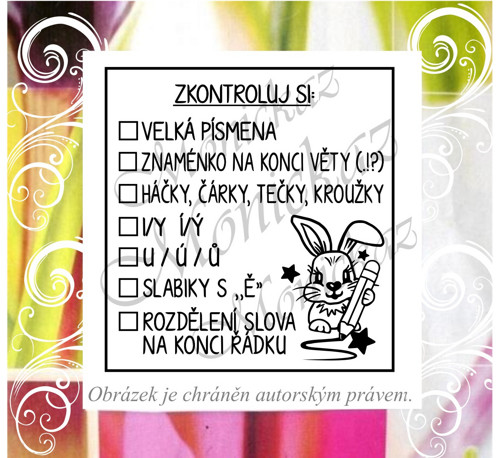 Zkontroluj si ČJ zajíc 2514. Razítko.