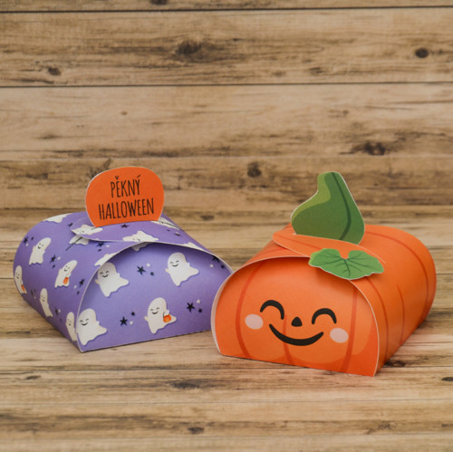 2 Krabičky Halloween DIY (PDF k tisku)