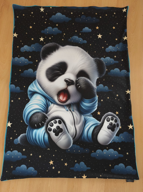 Deka ospalá panda.