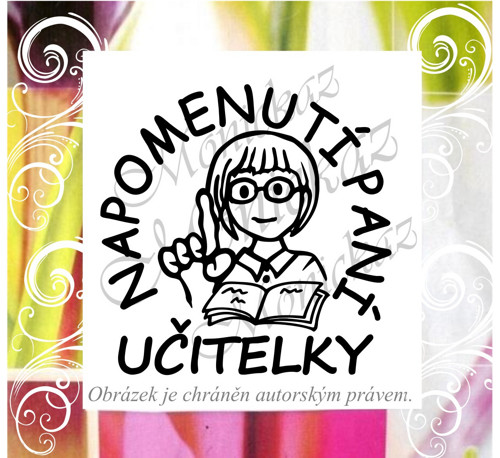 Napomenutí paní učitelky 1748. Razítko. — foto 1