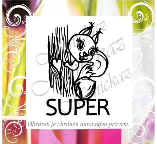 Super veverka 424. Razítko. — foto 1