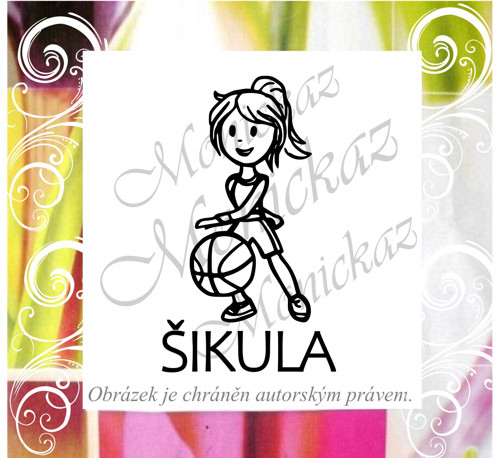 Šikula basketbal TV 252 b). Razítko. — foto 1