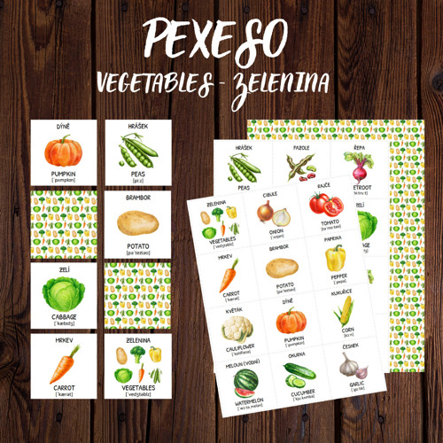 ZELENINA Pexeso - Memory Game, PDF soubor