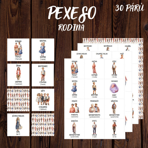 RODINA Pexeso - Memory Game, PDF soubor