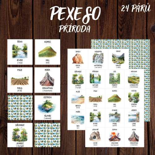 PŘÍRODA Pexeso - Memory Game, PDF soubor