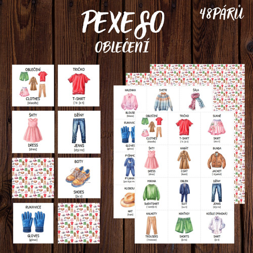 OBLEČENÍ Pexeso - Memory Game, PDF soubor