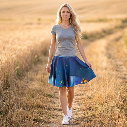 Kolová sukně AMELIA - světluška