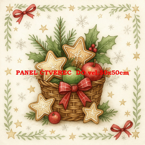Bavlněný panel 10x10 cm