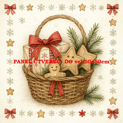 Bavlněný panel 10x10 cm