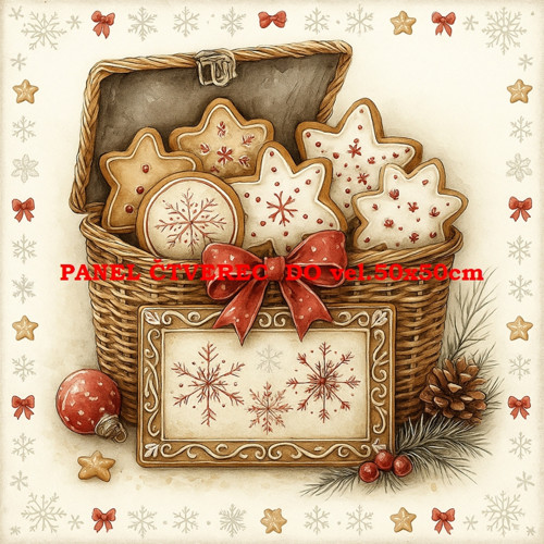 Bavlněný panel 10x10 cm