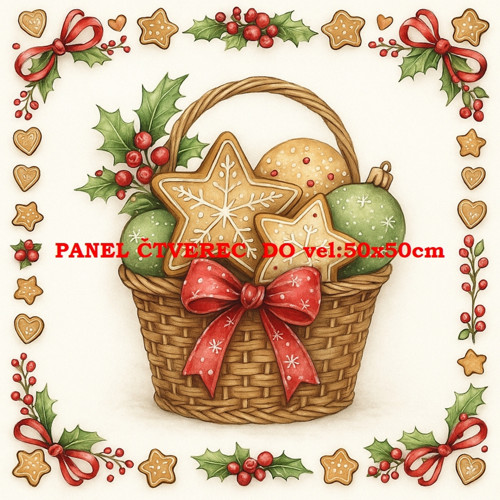 Bavlněný panel 10x10 cm — foto 1