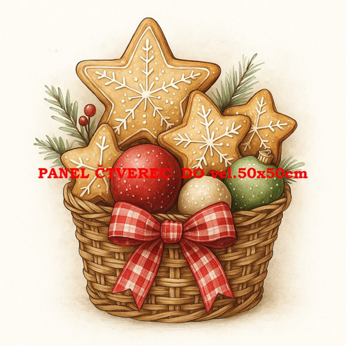 Bavlněný panel 10x10 cm