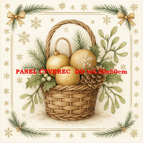 Bavlněný panel 10x10 cm
