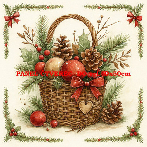 Bavlněný panel 10x10 cm