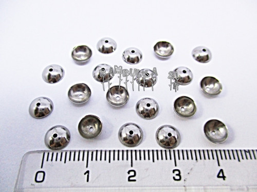 Kaplík 6mm z chirurgické oceli, 1ks