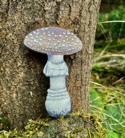 Muchomůrka tygrovaná - dřevěná houba z překližky