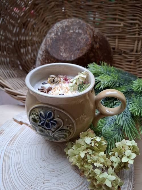 Ručně vyráběná sojová svíčka — foto 1
