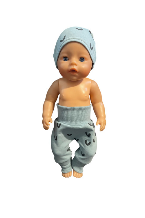 Tepláky s čiapkou pre BABY BORN - 43 cm, rožky