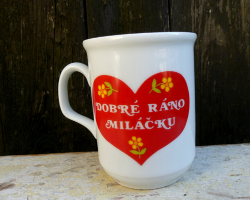 Dobré ráno, miláčku...hrnek, Royal Dux