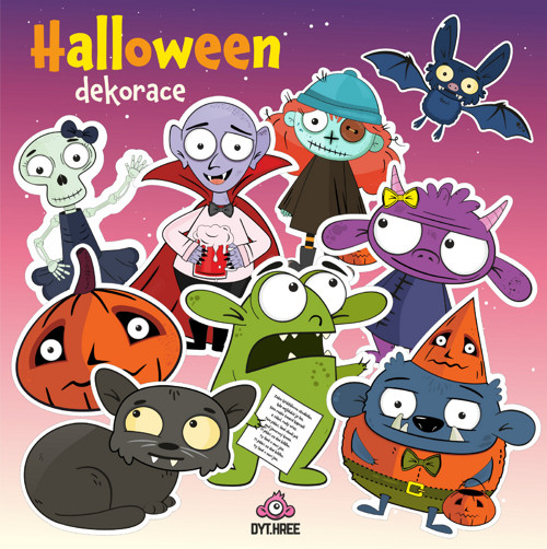 Halloweenské dekorace - PDF k tisku