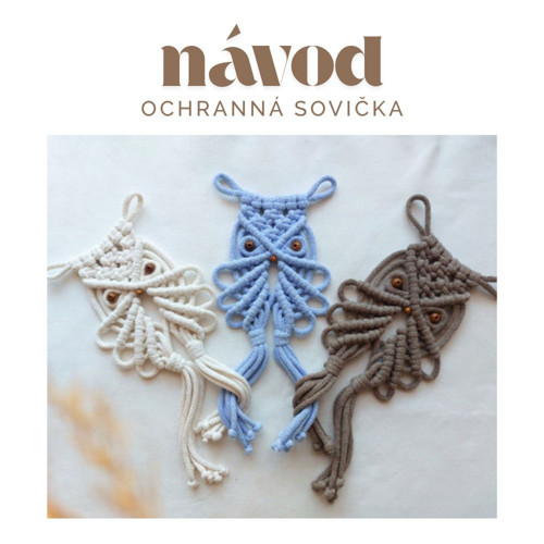 Macramé sova - návod
