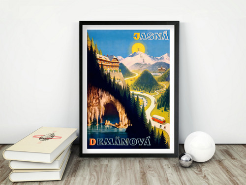 Vintage plakát Demänová Jasná - V. Kubašta, 1948