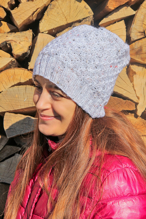 Mlha nad městem - čepice beanie
