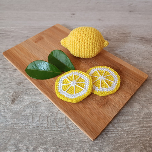 Háčkovaný citron - plátek