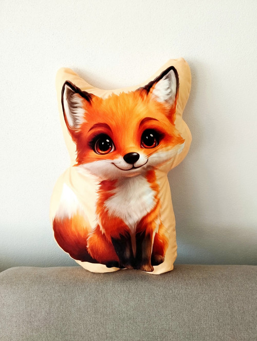 3D Polštář Liška