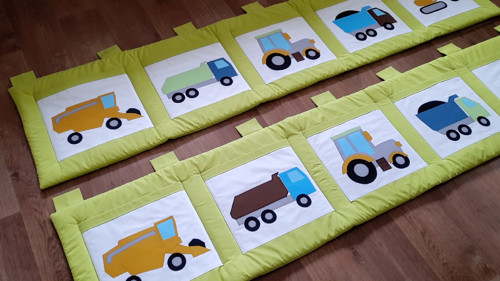 Kapsář - auta, traktor, stavební stroje...200x45cm