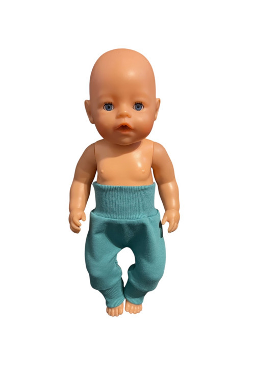 Tepláky pre BABY BORN - 43 cm, pastelová zelená