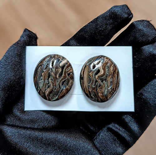 Simbircitový amonit s pyritem, ID 5172, 26x22 mm — foto 1