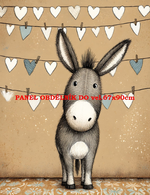 Bavlněný panel 7x10 cm