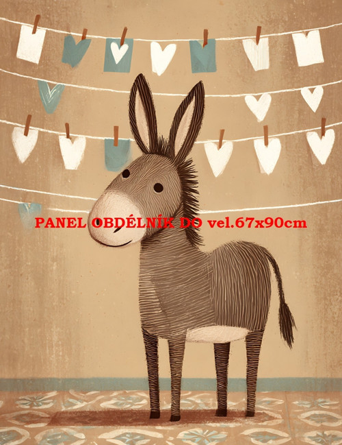 Bavlněný panel 7x10 cm