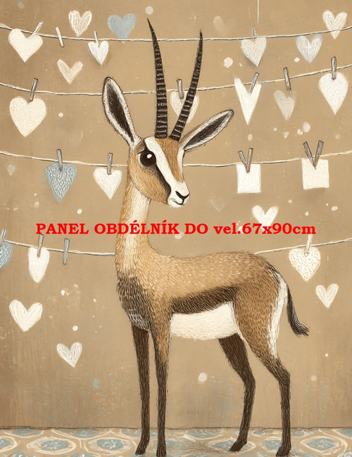 Bavlněný panel 7x10 cm — foto 1