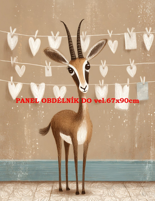 Bavlněný panel 7x10 cm — foto 1