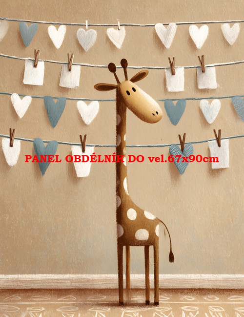 Bavlněný panel 7x10 cm