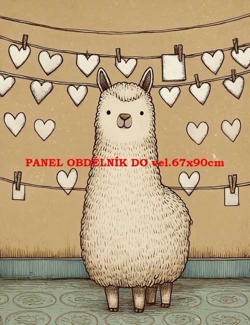 Bavlněný panel 7x10 cm