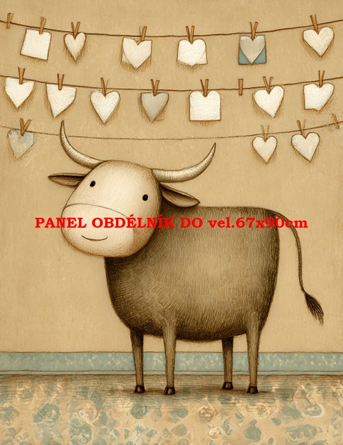 Bavlněný panel 7x10 cm
